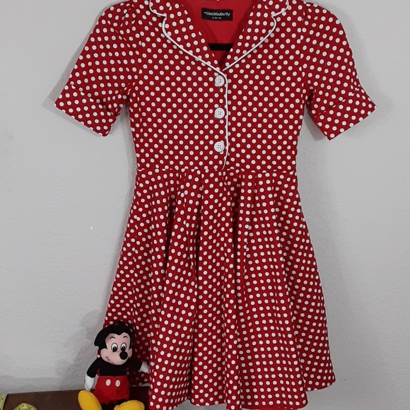 minnie polka dot dress